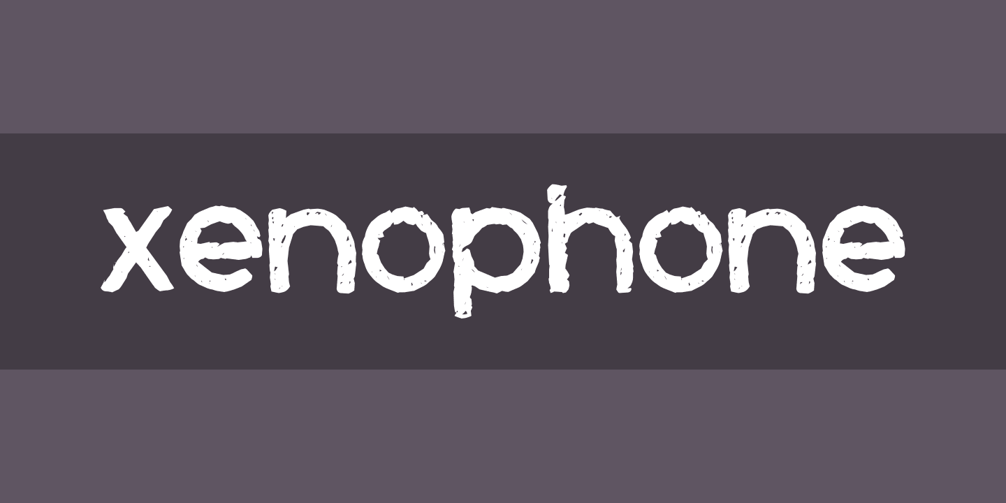 Schriftart Xenophone